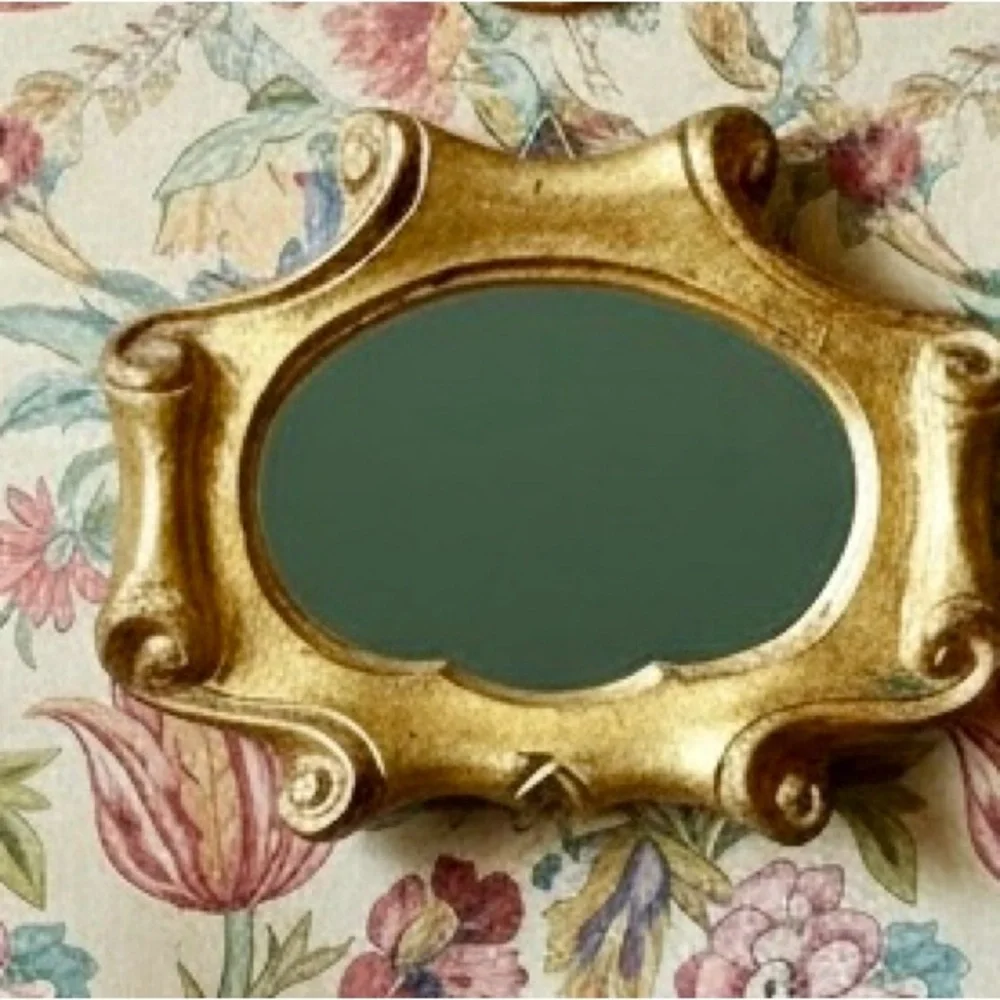Italian Florentine Baroque Gold Giltwood Antique Wall Mirror